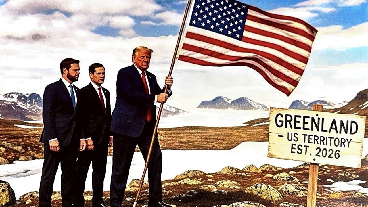 Трамп опубликовал картину «завоевания» Гренландии Трамп опубликовал картину «завоевания» Гренландии