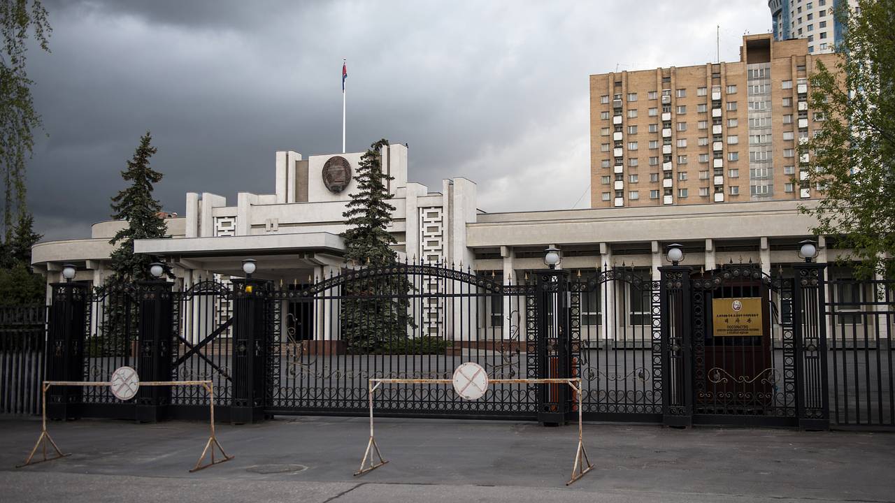У посольства КНДР в Москве обрушилась крыша