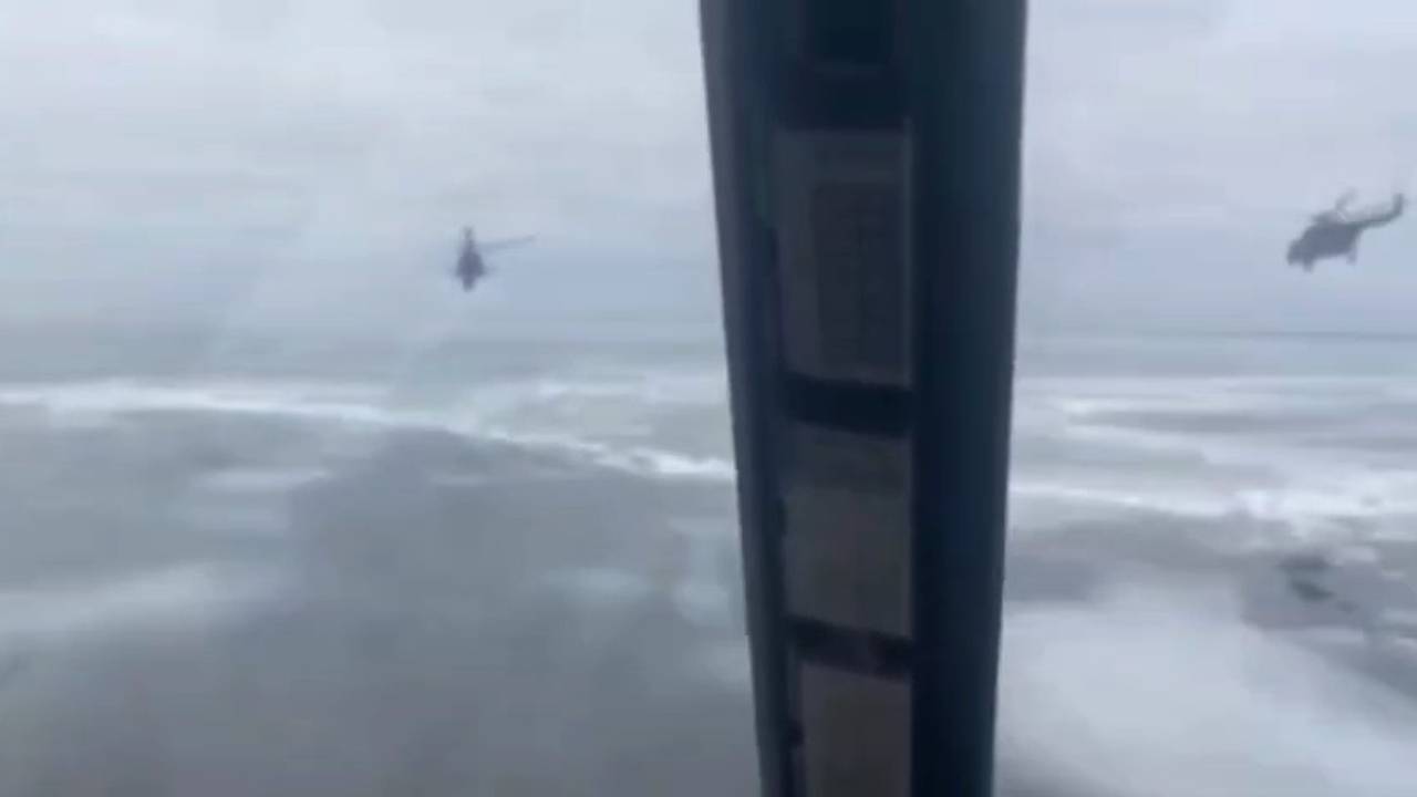 Опубликовано архивное видео летящих на Гостомель в первый день СВО вертолетов