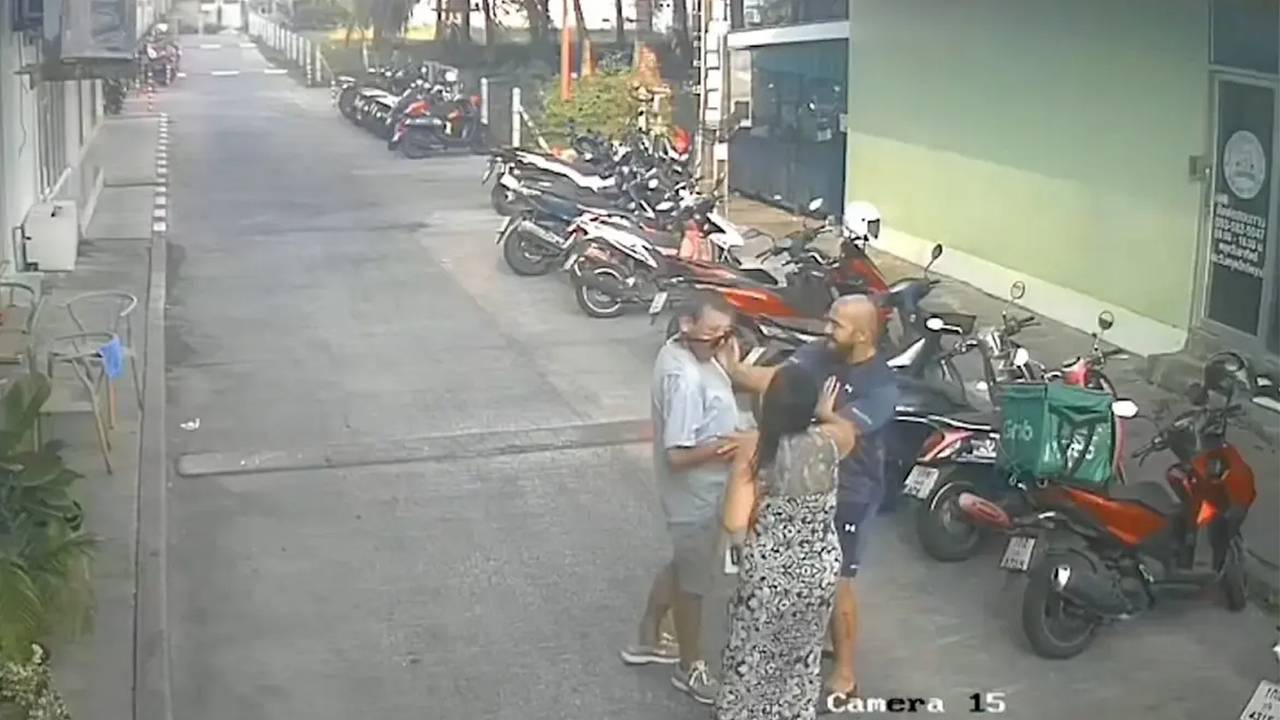 Гангстер одним ударом расправился с туристом в Таиланде и попал на видео
