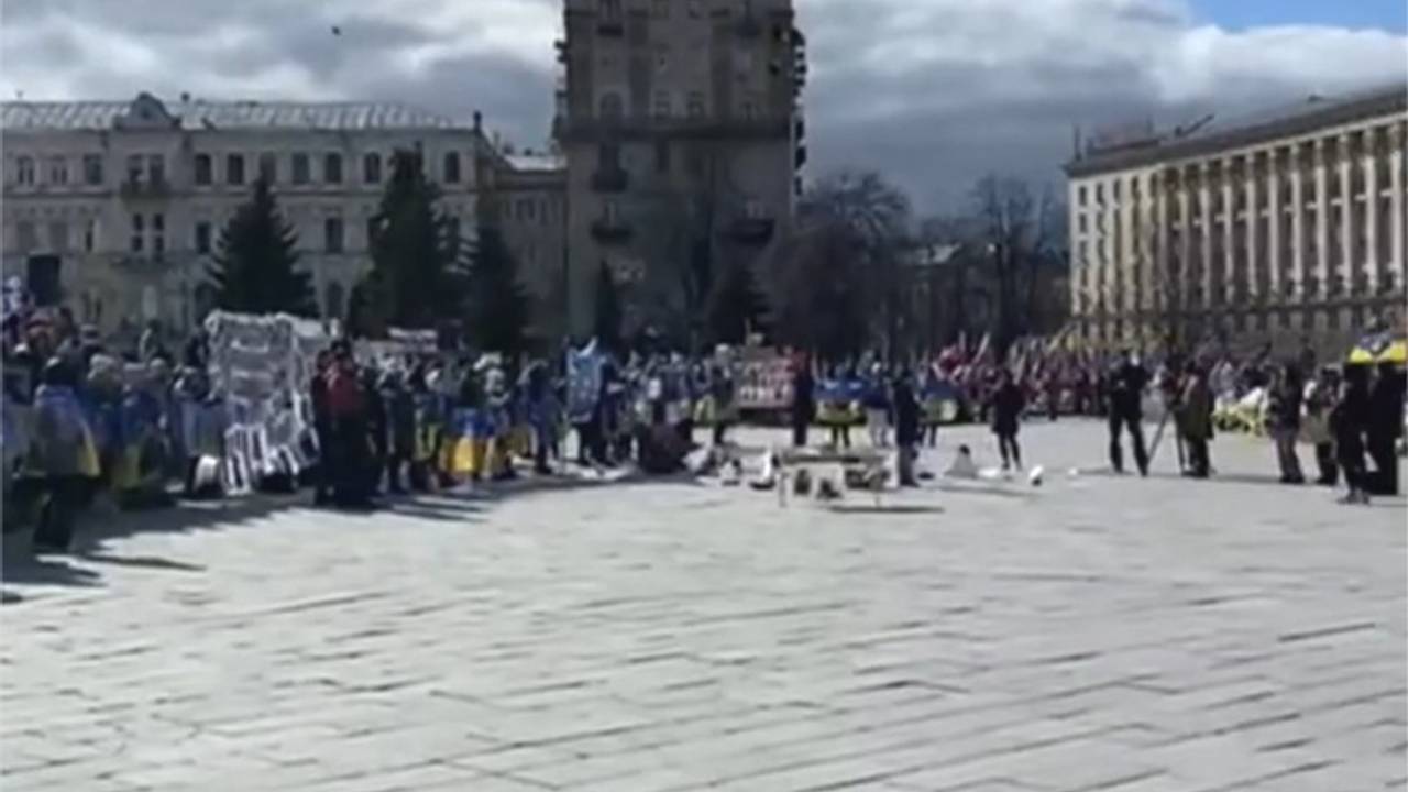 Родные пропавших без вести солдат ВСУ вышли на Майдан
