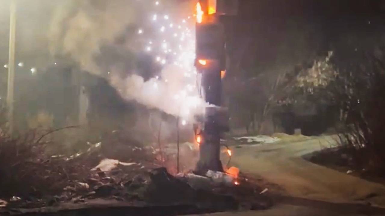 Огненный теракт в российском городе попал на видео Огненный теракт в российском городе попал на видео