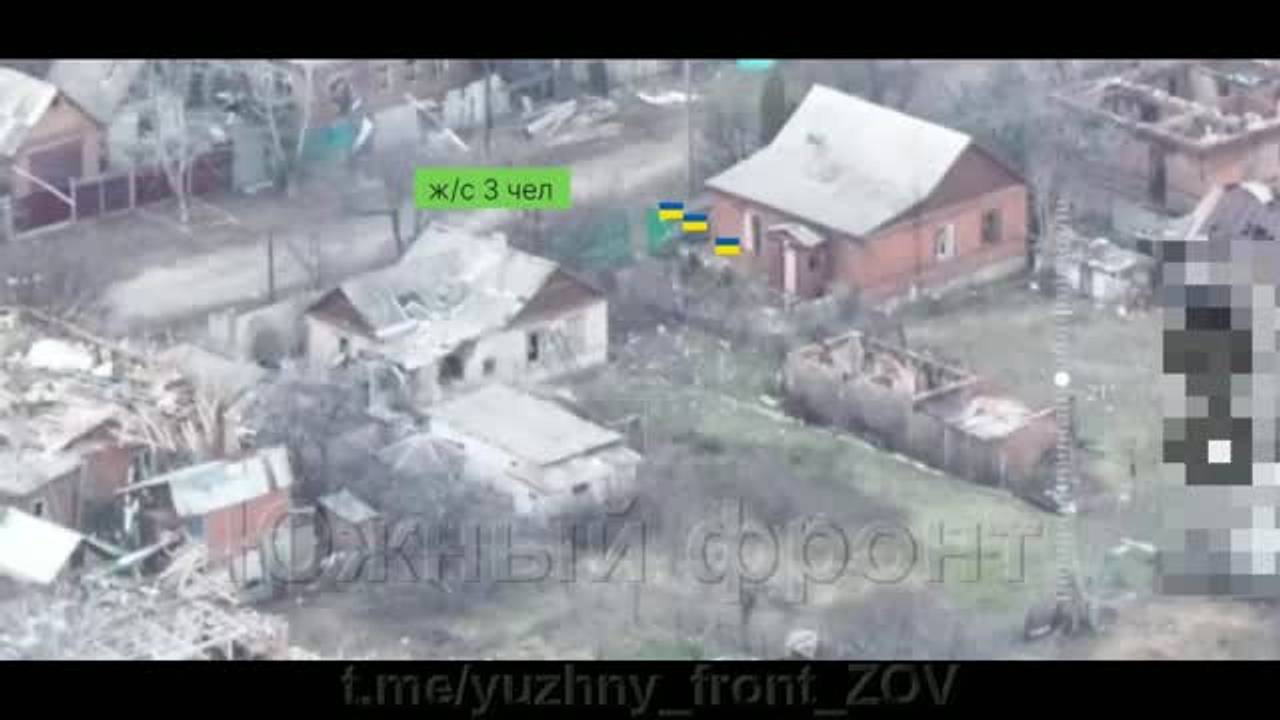 Мощное уничтожение украинских бойцов в укрытии сняли на видео