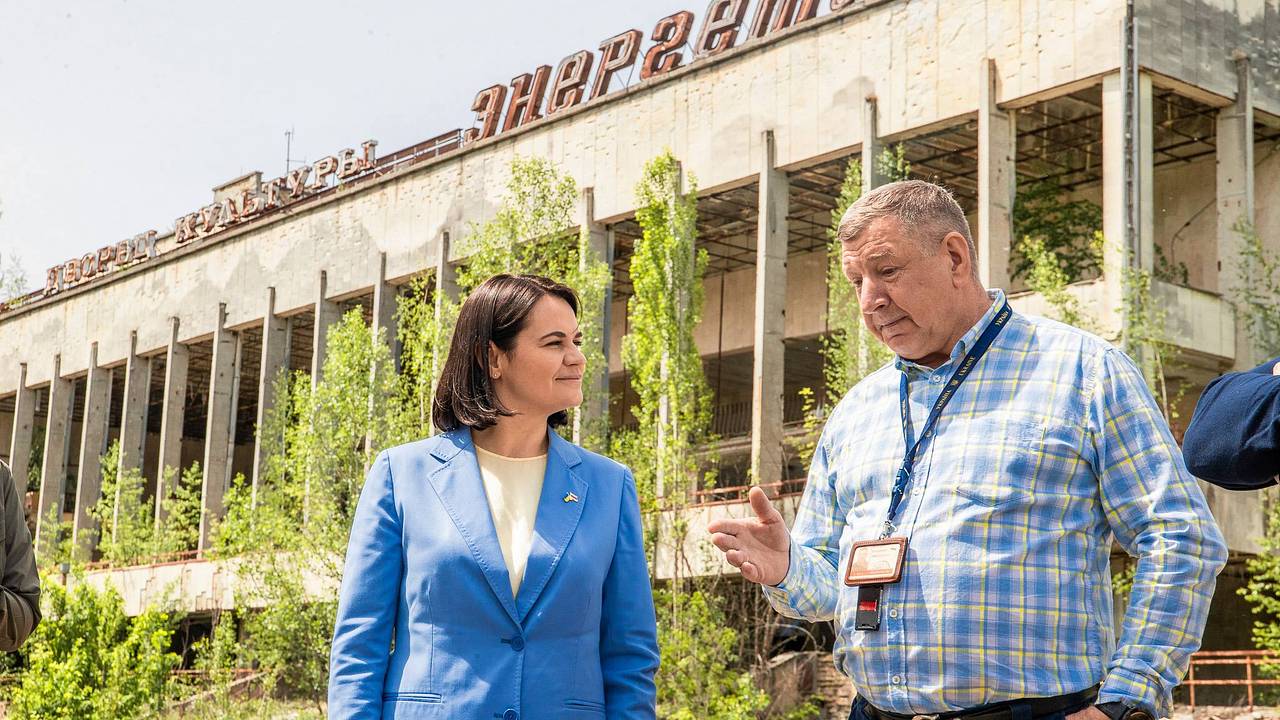 Тихановская оказалась на Чернобыльской АЭС