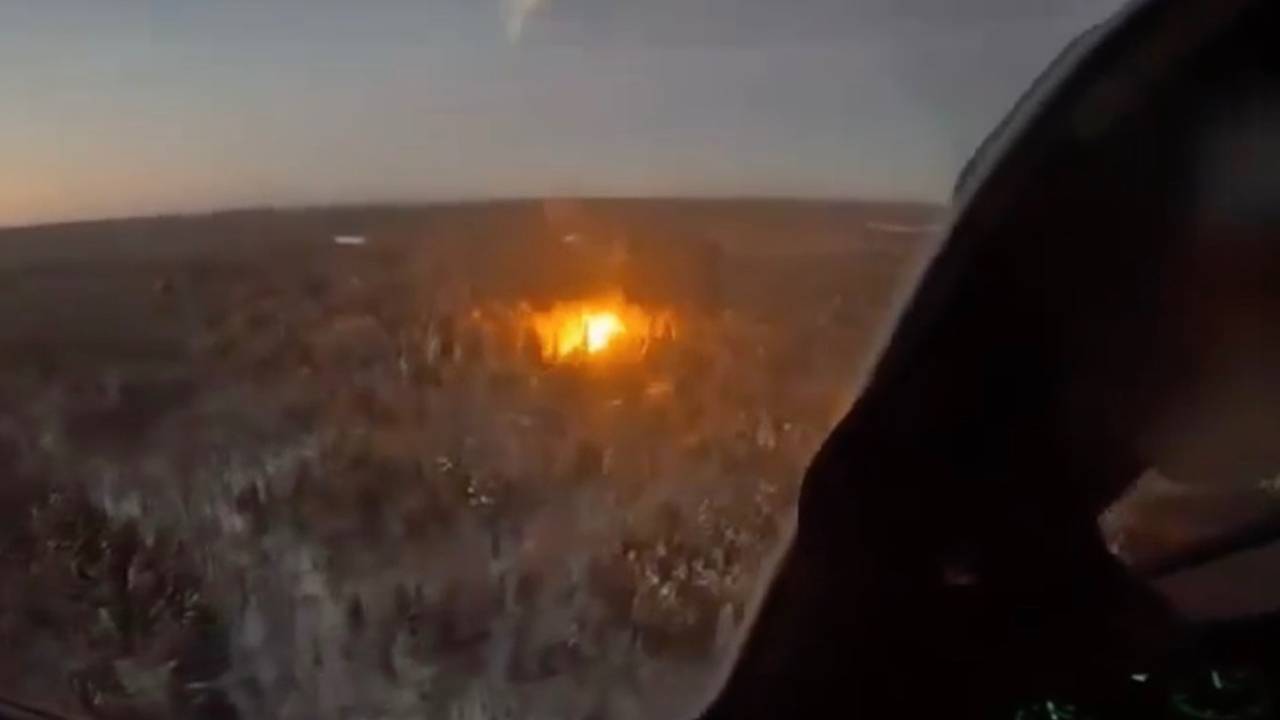 Уничтожение дрона ВСУ пушкой Ка-52 показали на видео