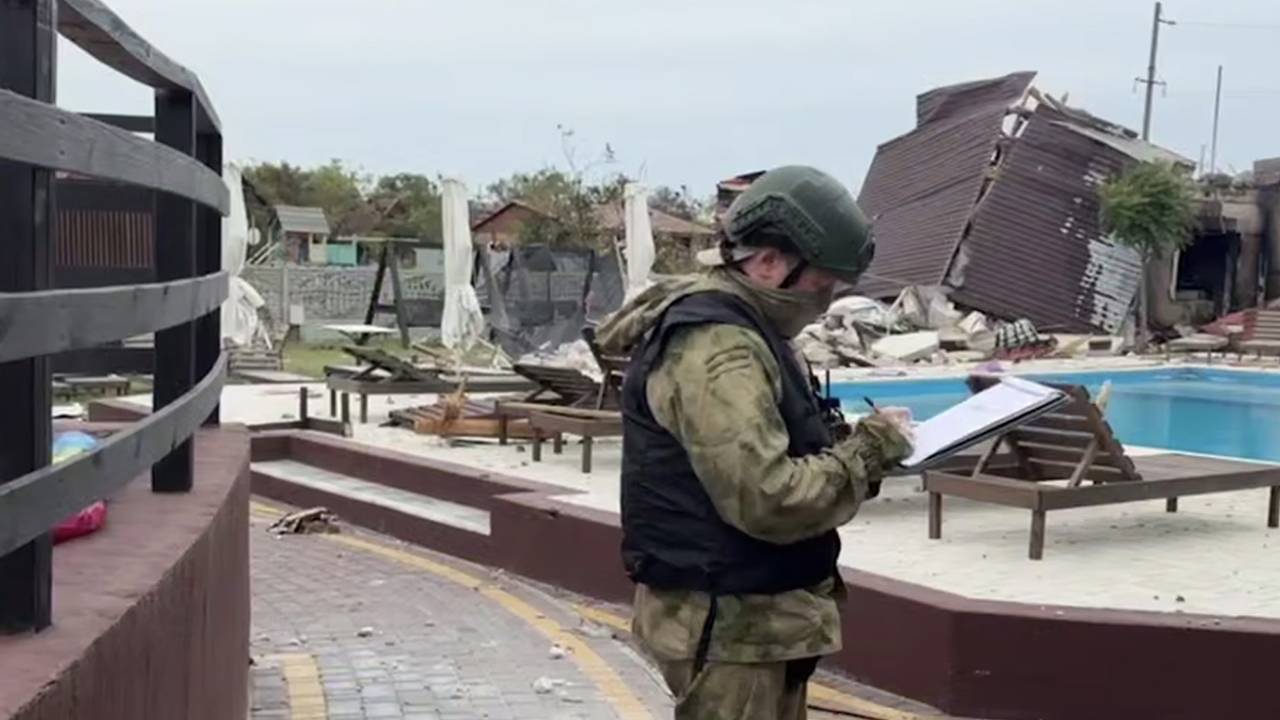 Опубликовано видео с последствиями атаки ВСУ на турбазы в Запорожской области
