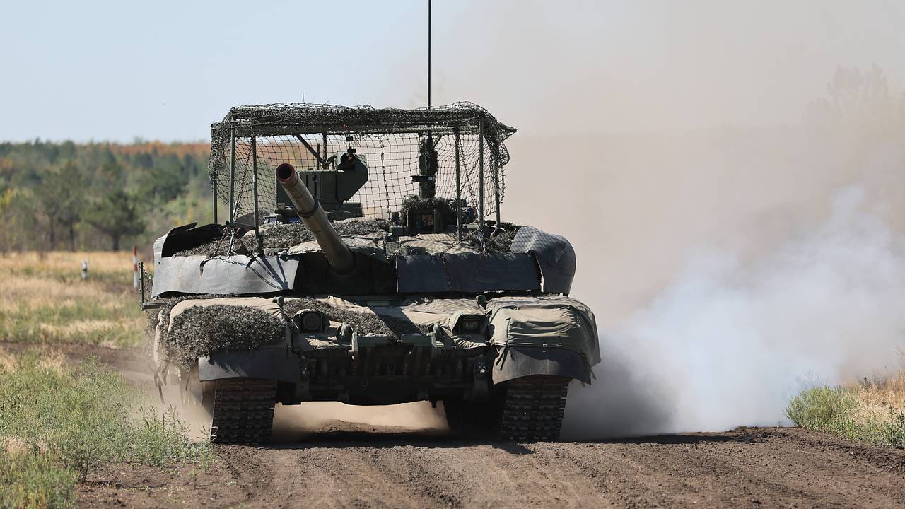 Т-90М с «Ареной-М» заметили на испытаниях
