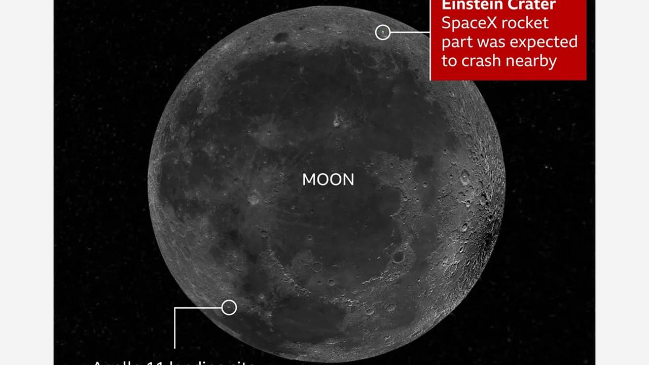 Ступень SpaceX врезалась в Луну